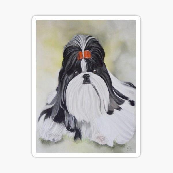 Shih tzu aux pastels Sticker