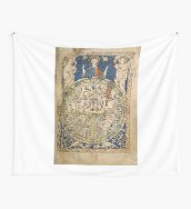 Psalter-Weltkarte (13. Jahrhundert) Wandbehang
