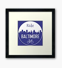 Ride Baltimore Framed Print