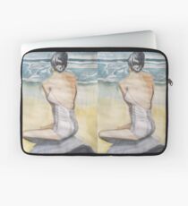 She who sits by the sea Laptop Sleeve
