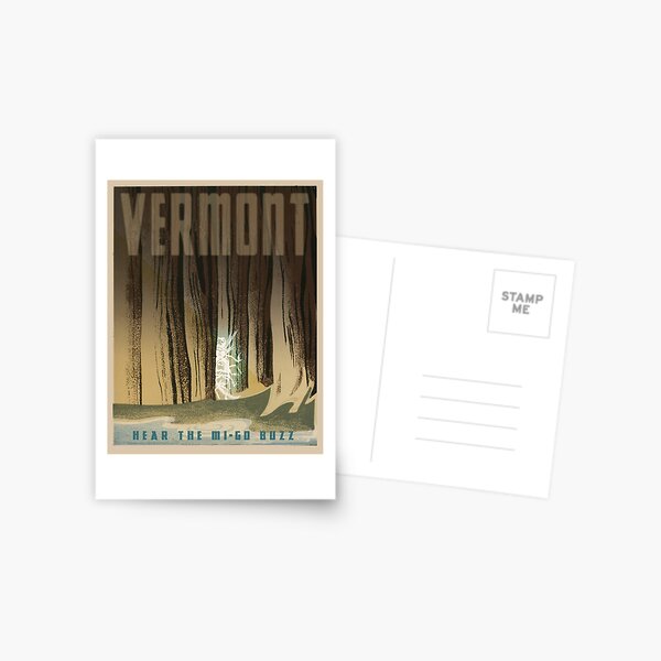 Item preview, H.P. Lovecraft Travel Poster: Vermont ("The Whisperer in Darkness") designed and sold by futurilla.