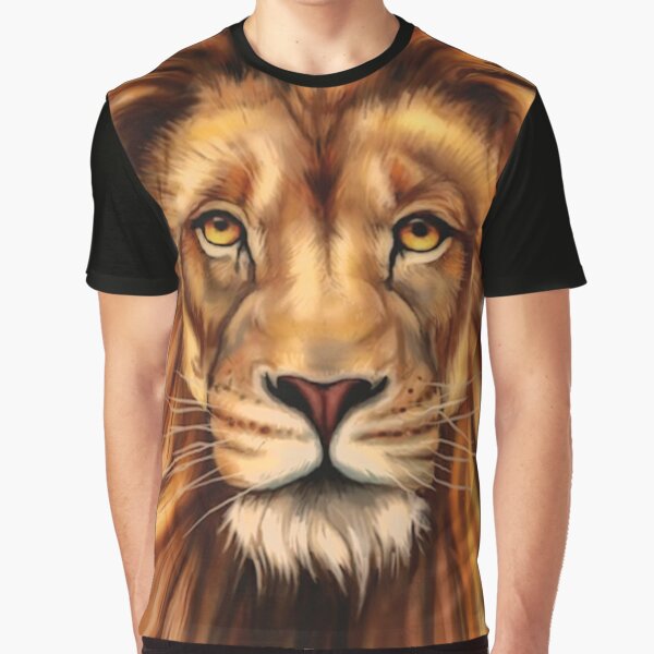 Lion face print Graphic T-Shirt
