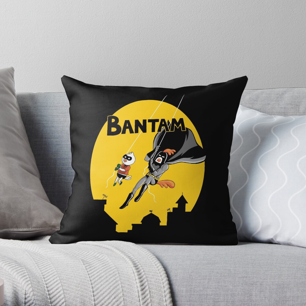 The Adventures of Bantam and Little Pecker Throw Pillow