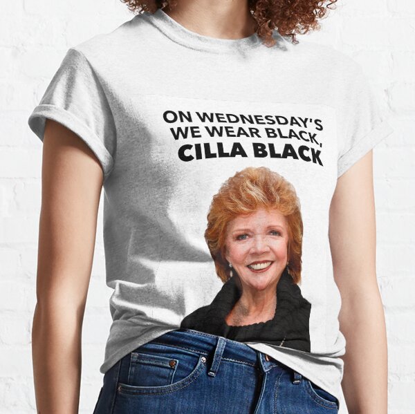 Item preview, On Wednesday's We Wear Black, Cilla Black designed and sold by benjaminrjones.