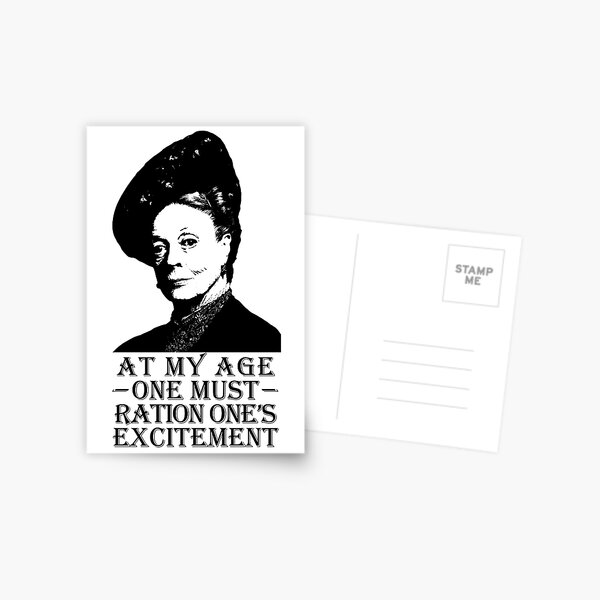 Item preview, At My Age, One Must Ration One's Excitement designed and sold by goldenanchor.