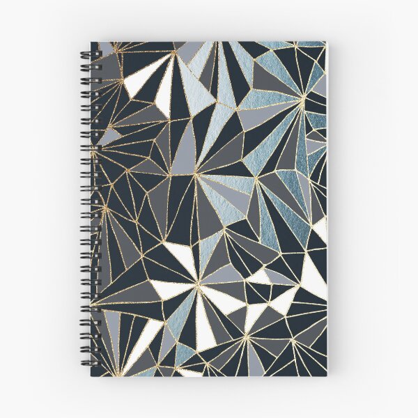 Item preview, Stylish Art Deco Geometric Pattern - Black, Blue, Grey and Gold #abstractart #decor designed and sold by Dominiquevari.