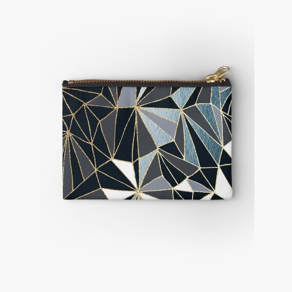 Item preview, Stylish Art Deco Geometric Pattern - Black, Blue, Grey and Gold #abstractart #decor designed and sold by Dominiquevari.