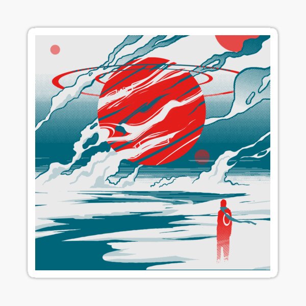 Scifi explorer Sticker