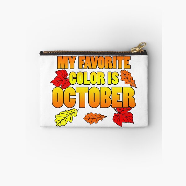 Item preview, My Favorite Color Is October Featuring Colorful Cartoon Leaves designed and sold by jaycartoonist.