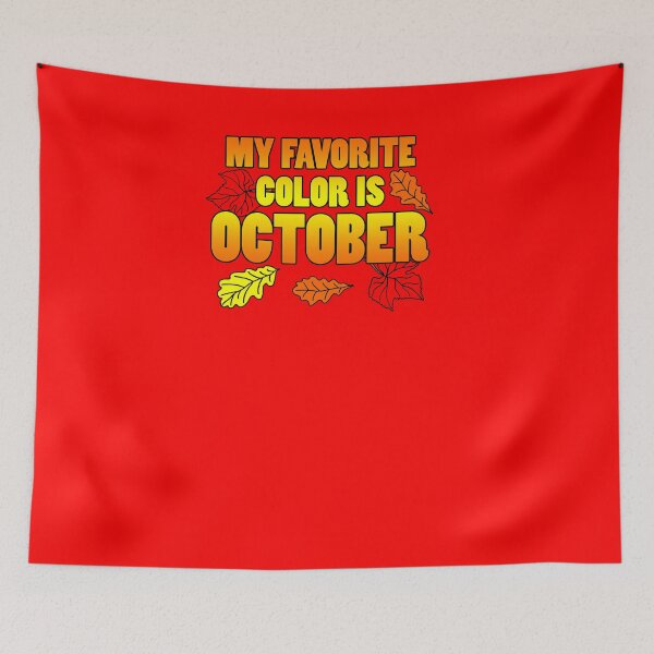 Item preview, My Favorite Color Is October Featuring Colorful Cartoon Leaves designed and sold by jaycartoonist.