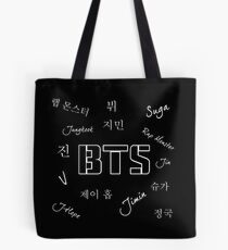 BTS Group (Black) Tote Bag