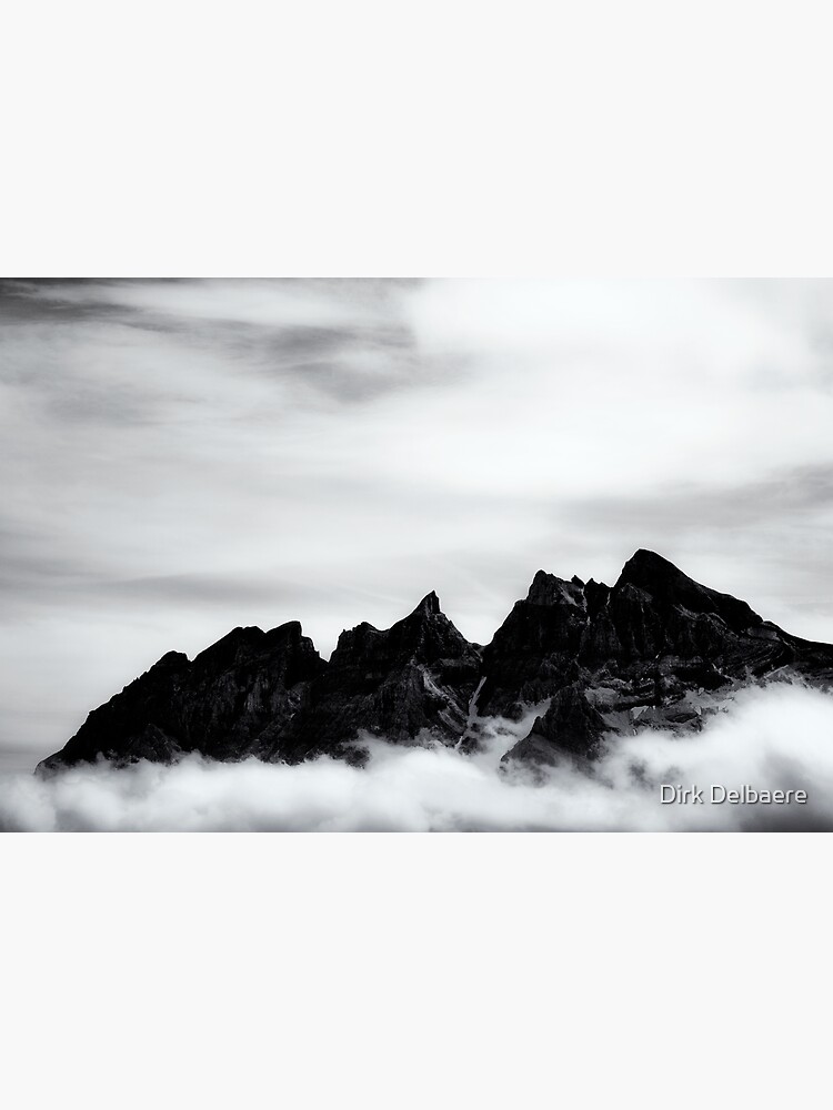 Mountains and clouds by Delbaere