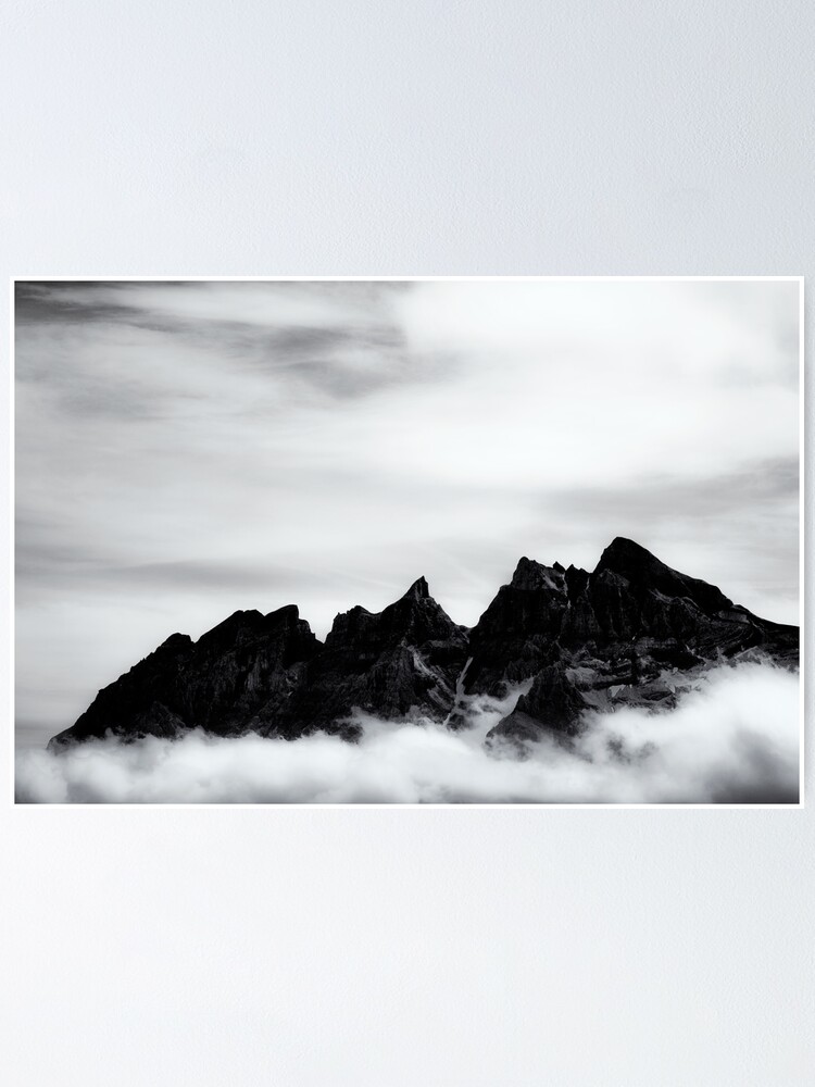Alternate view of Mountains and clouds Poster