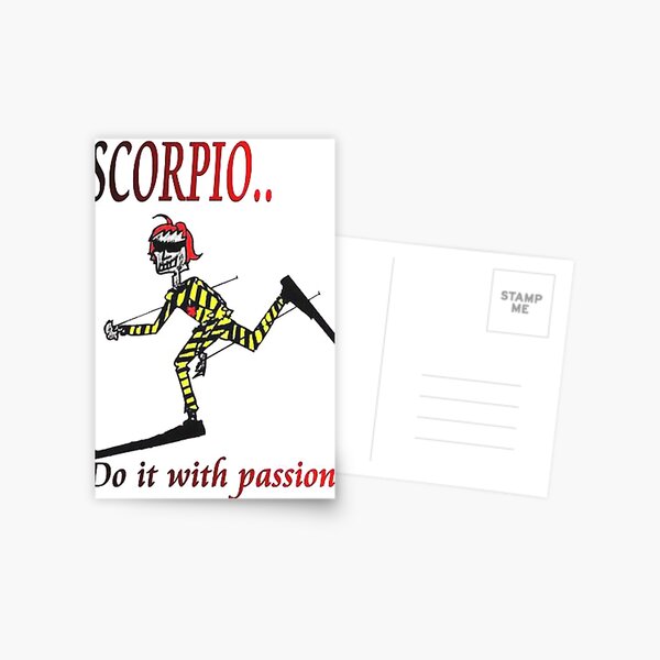 Scorpio - do it with passion Postcard