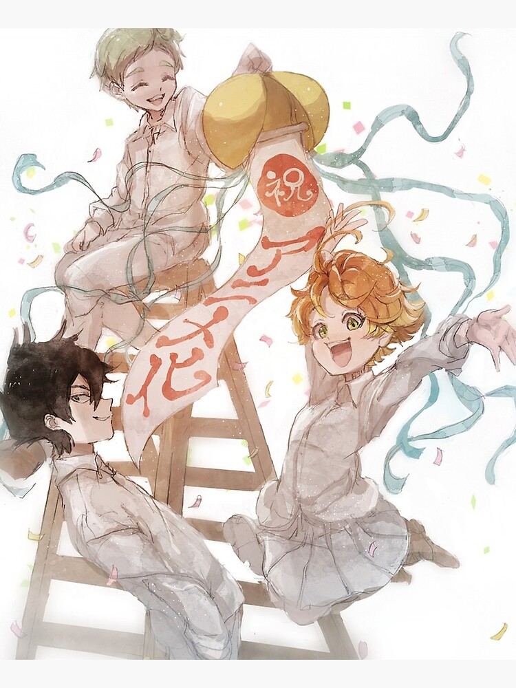 The Promised Neverland Emma Ray & Norman Characters | Art Board Print