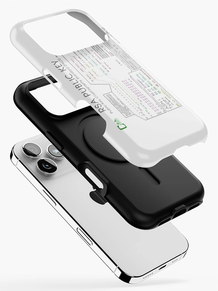 Thumbnail 2 of 4, iPhone Case, Public RSA Key designed and sold by Carl Mehner.
