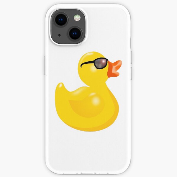 Rubber Duck. With Sun Glasses, Rubber Duck, Yellow, Duck, Bath Duck. iPhone Soft Case