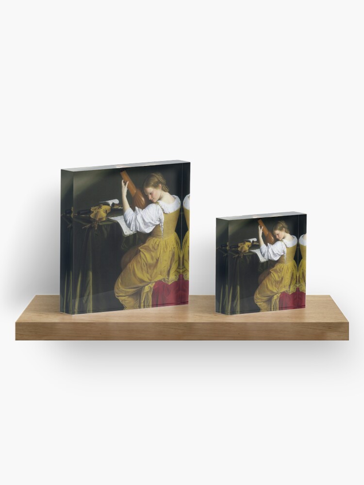 Alternate view of Orazio Gentileschi The Lute Player Acrylic Block