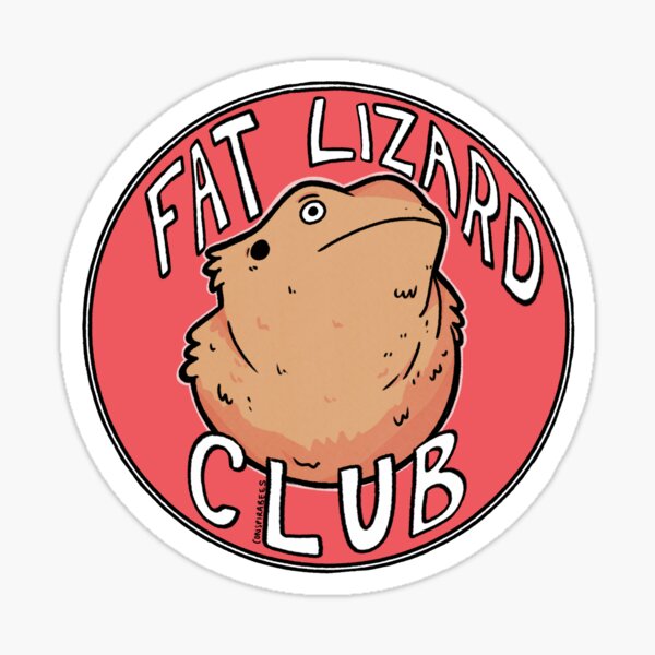 Fat Lizard Club Sticker