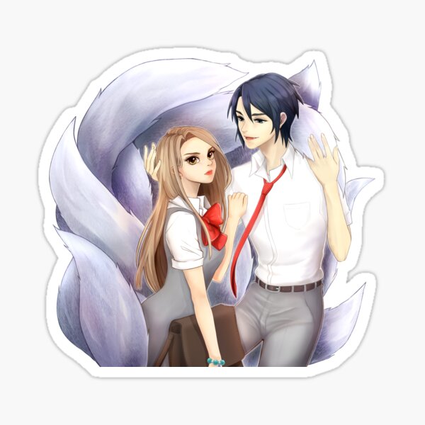 A Fox and A Bat Sticker