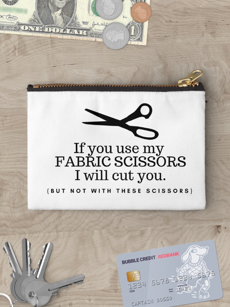 Don't Touch my Fabric Scissors! Art Print for Sale by FreckledBliss