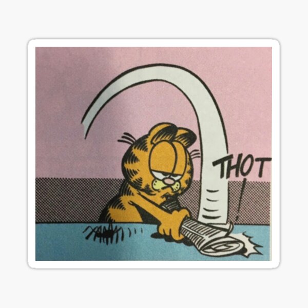 Garfield Thot sticker Sticker