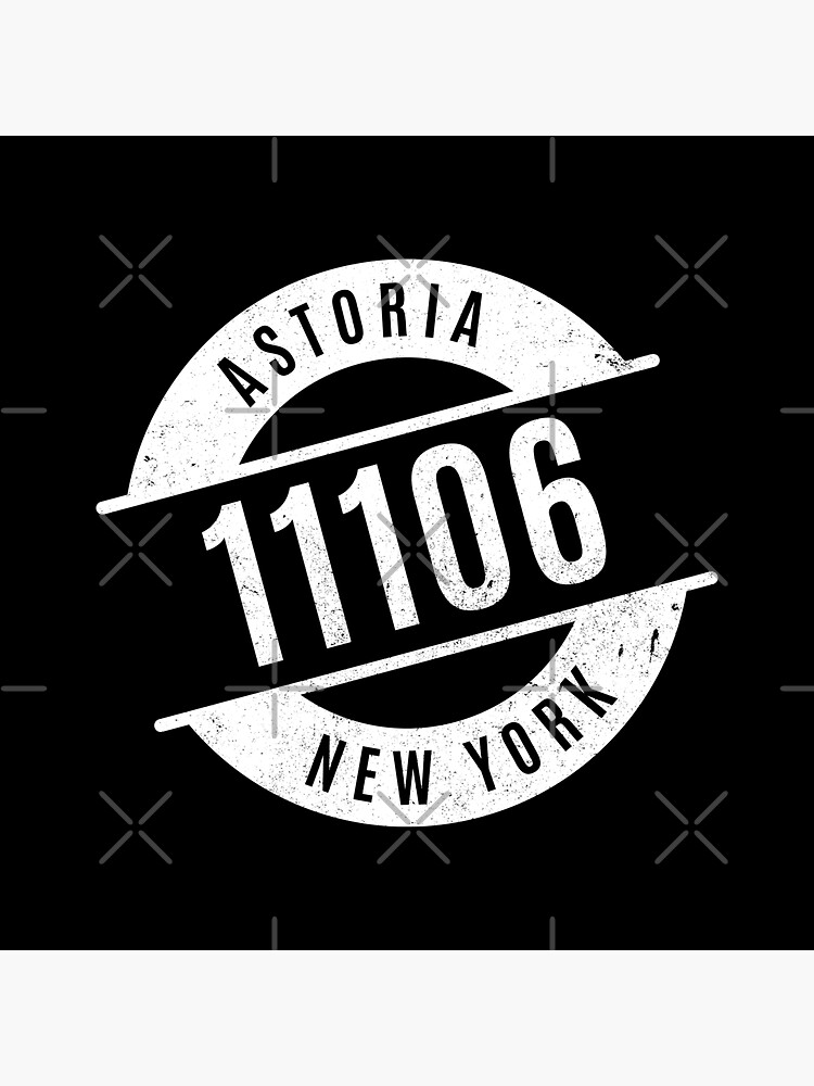 Astoria New York 11106 Zip Code&quot; Sticker for Sale by creativecurly 