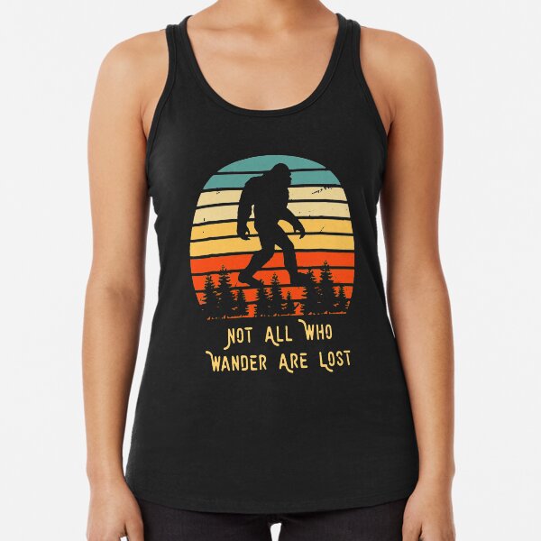 Item preview, BigFoot Hiking Camping Not All Who Wander Are Lost T-shirt designed and sold by BigBigLove6789.