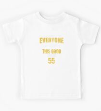 55th Birthday Gift Retro Fifty Five 55 Years Looks This Good Yellow Kids Tee