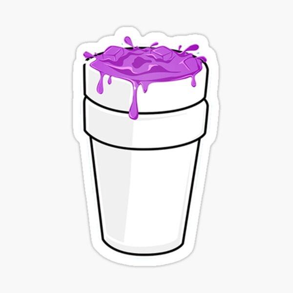 White disposable cup art, Purple drank Sticker Decal Styrofoam Advertising,  Purple drink transparent background PNG clipart