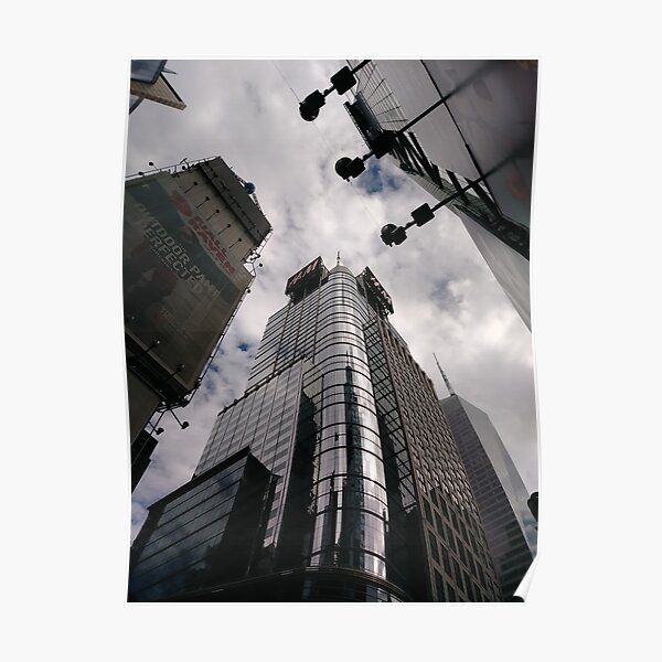#Manhattan, #NewYork, #NewYorkCity, #buildings, #streets, #pedestrians, #people, #cars, #building, #architecture, #city, #skyscraper #sky, #urban, #glass, #downtown, #tower, #skyline, #tall Poster