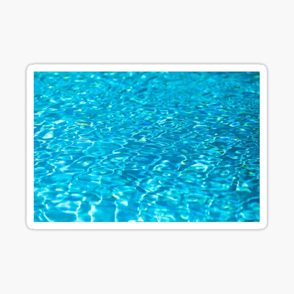 Swimming Pool Water Ripples Sticker