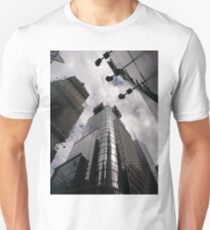 #Manhattan, #NewYork, #NewYorkCity, #buildings, #streets, #pedestrians, #people, #cars, #building, #architecture, #city, #skyscraper #sky, #urban, #glass, #downtown, #tower, #skyline, #tall Unisex T-Shirt