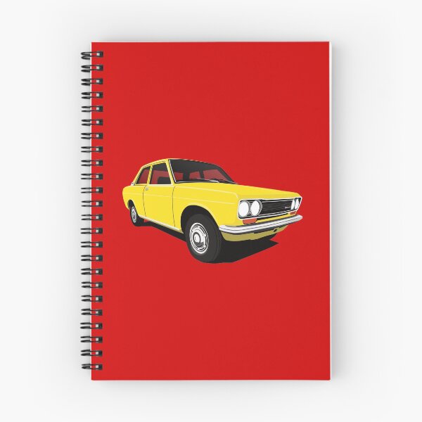 Item preview, Yellow retro Datsun 1600 (510) illustration designed and sold by knappidesign.