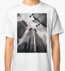 #Manhattan, #NewYork, #NewYorkCity, #buildings, #streets, #pedestrians, #people, #cars, #building, #architecture, #city, #skyscraper, #sky, #urban, #glass, #downtown, #tower, #skyline, #tall Classic T-Shirt