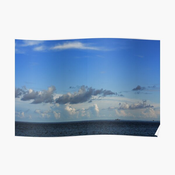 clouds in blue Poster
