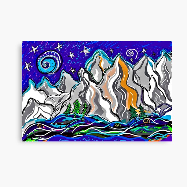 Canadian Rockies Canvas Prints Redbubble