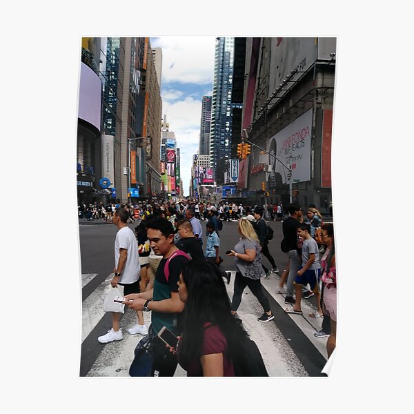 #Manhattan, #NewYork, #NewYorkCity, #buildings, #streets, #pedestrians, #people, #cars, #building, #architecture, #city, #skyscraper, #sky, #urban, #glass, #downtown, #tower, #skyline, #tall Poster
