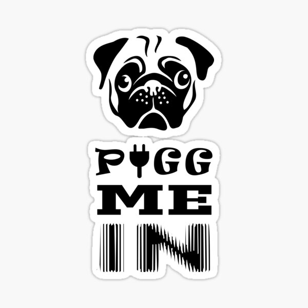 Vista previa del artículo con la obra «Gran diseño gráfico de pug», diseñado y vendido por teeking86.