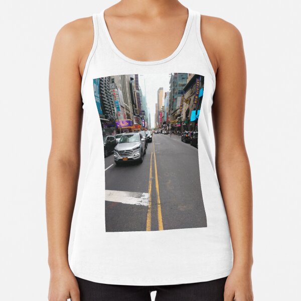 building, architecture, city, skyscraper, office, business, buildings, sky, urban, glass, downtown, tower, skyline, tall, cityscape Racerback Tank Top
