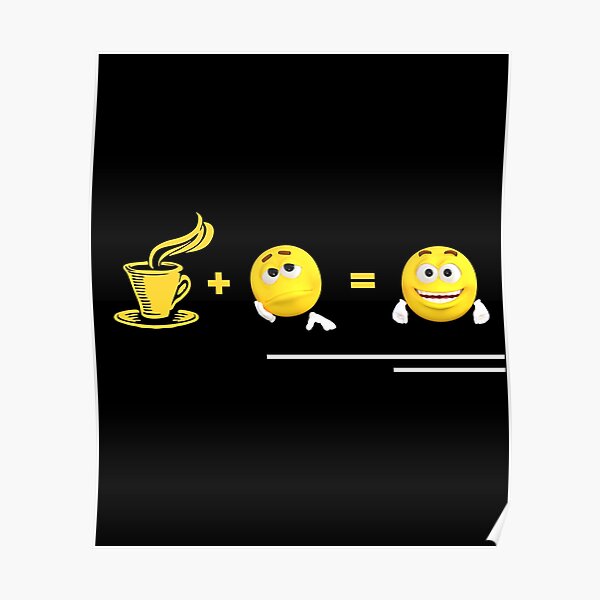 Coffee Emoji Posters Redbubble