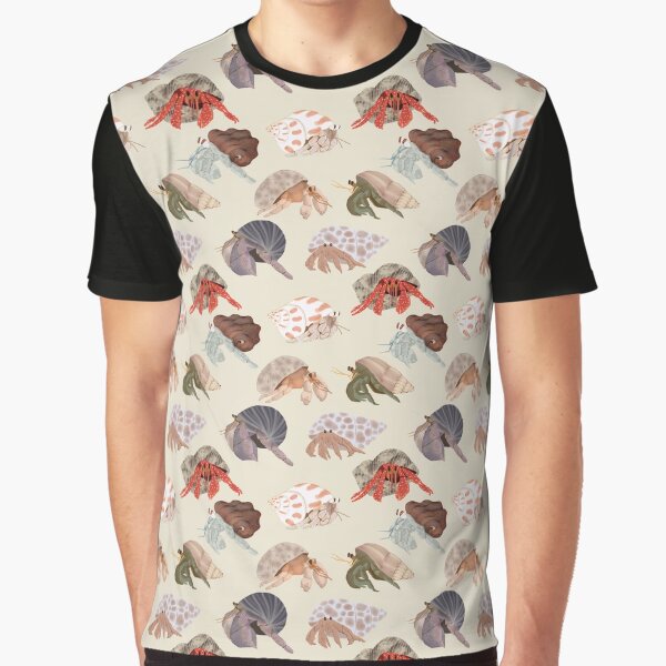 Hermit Crabs Pattern Graphic T-Shirt