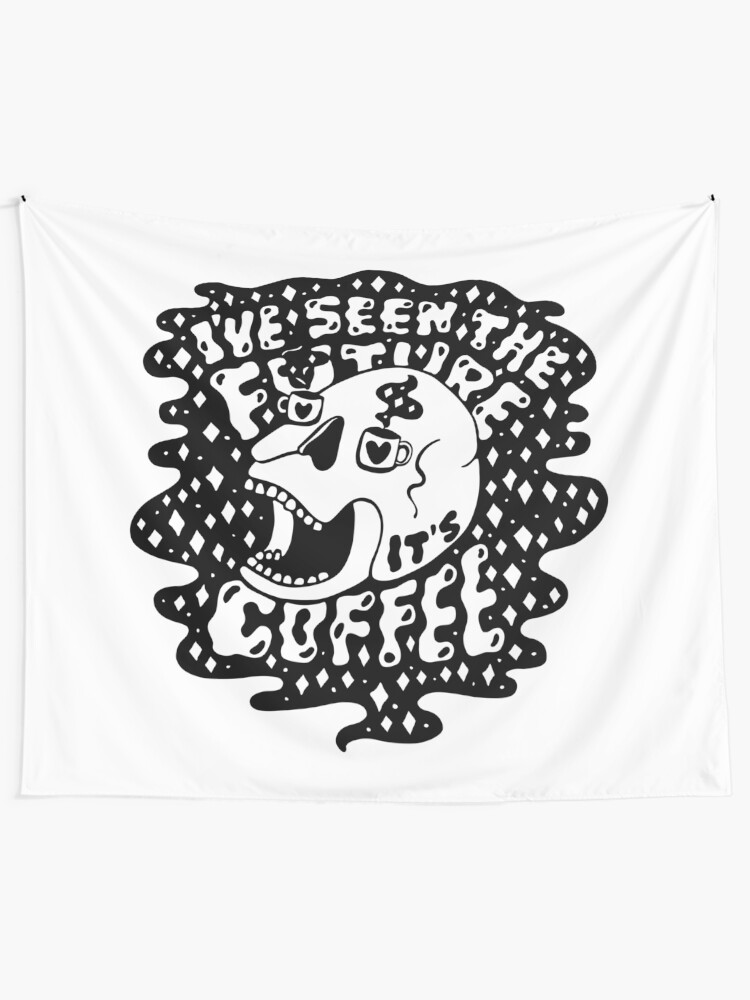 Alternate view of The Future is Coffee Tapestry