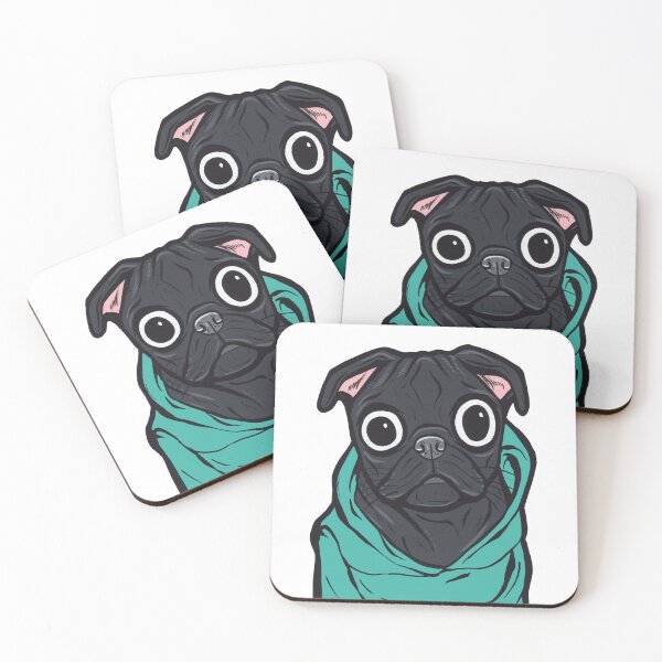 Item preview, Black Pug Hoodie designed and sold by turddemon.