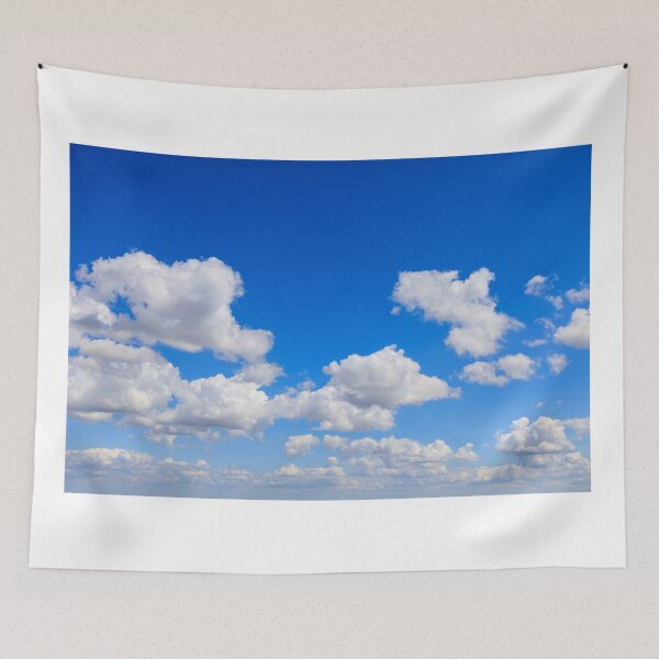 Item preview, Summer deep blue sky with white fluffy clouds designed and sold by Chris Warham.