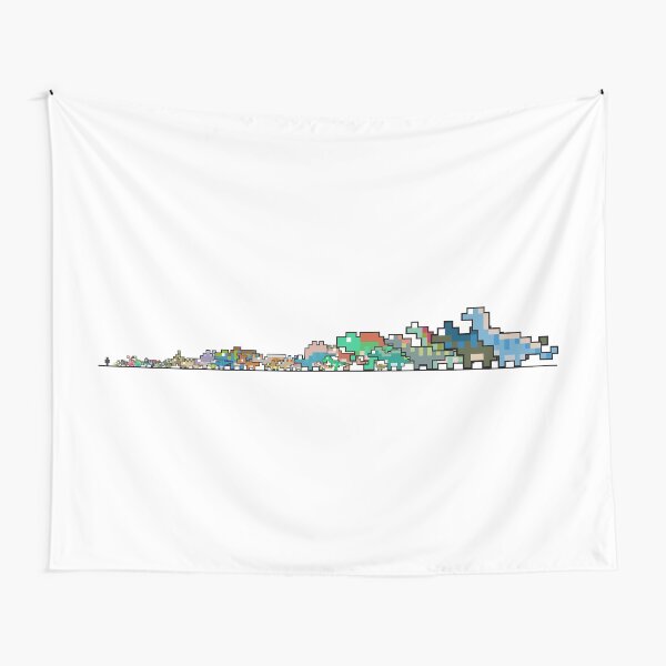 Tinysaurs, dinosaur size comparison Tapestry