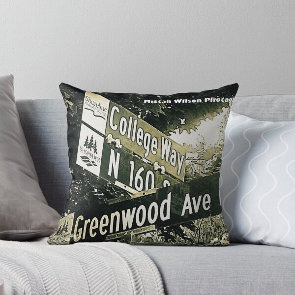 Item preview, College Way 160th Street & Greenwood Avenue, Shoreline, Washington by Mistah Wilson designed and sold by The Street Sign Store.