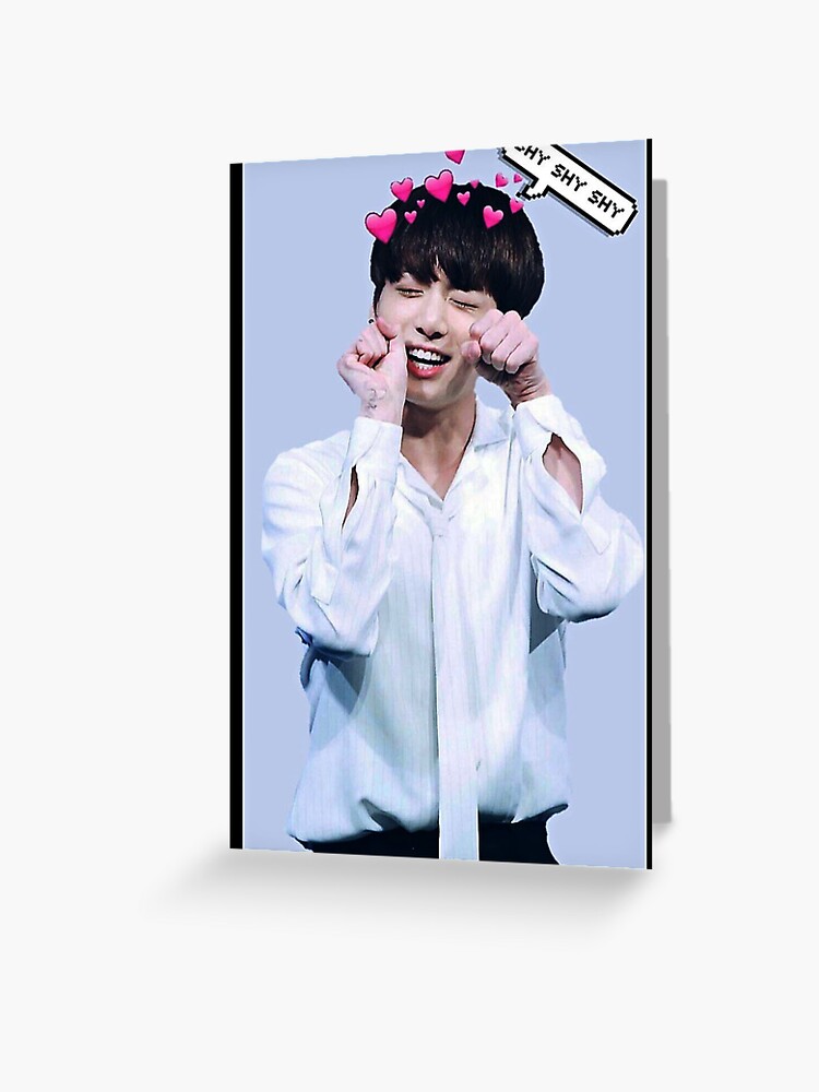 Jungkook Shy Shy Shy Case Greeting Card For Sale By Tigerrichk Redbubble