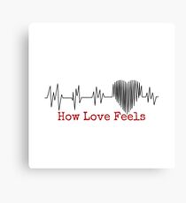 HOW LOVE FEELS Canvas Print