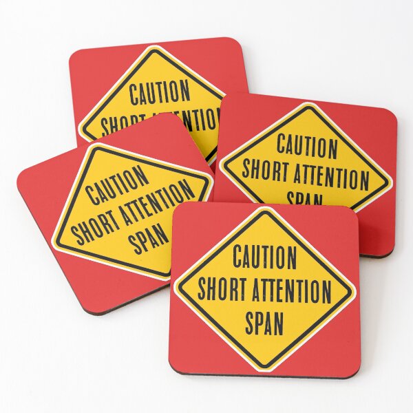 Item preview, Caution, Short Attention Span designed and sold by PromoteProgress.
